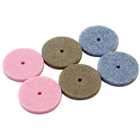 MAXICRAFT Jeu de 6 disques corindon Ø 22 mm (1/2)