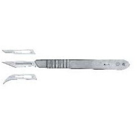 MAXICRAFT 5 lames pour scalpel (pointue, crochet, arrondie) (1/2)