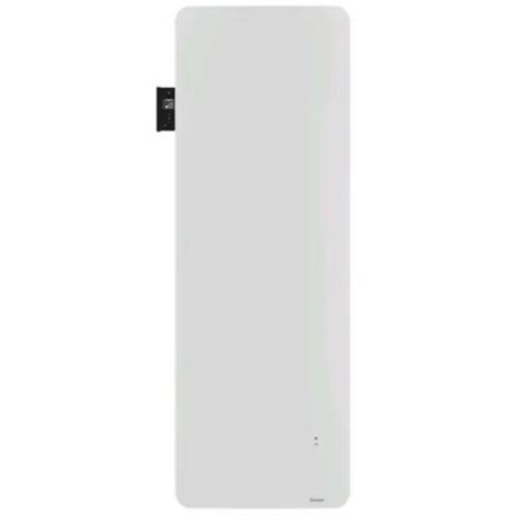Sauter – Radiateur électrique connecté vertical 1500W – Inertie fonte – Façade chauffante pour chaleur douce – Éclairage LED intégré