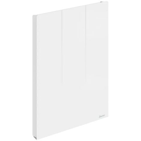 Sauter – Radiateur électrique connecté à inertie pierre réfractaire 1000W – Horizontal 465mm – Surface chauffée 10m² – Pilotage à distance via application