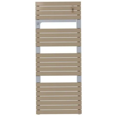 Sauter – Radiateur sèche-serviettes eau chaude 715W – Largeur 550mm – Hauteur 1360mm – Couleur cappuccino – Barre pivotante pour serviettes