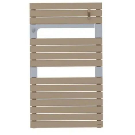 Sauter – Radiateur sèche-serviettes eau chaude 510W – Largeur 550mm – Hauteur 950mm – Couleur cappuccino – Barre pivotante pour serviettes
