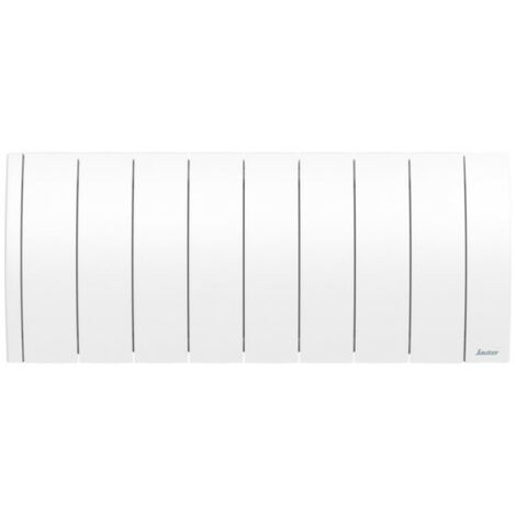 Sauter – Radiateur électrique connecté à inertie fluide 1000W blanc – Largeur 914mm – Surface chauffée 10m² – Pilotage via application (1/5)