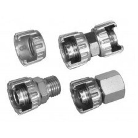 Outifrance – Raccord pour compresseur – écrou égeulé 1/4 – Filetage plomberie 1/4 – Pression nominale 10 bars – Pour air comprimé (1/3)
