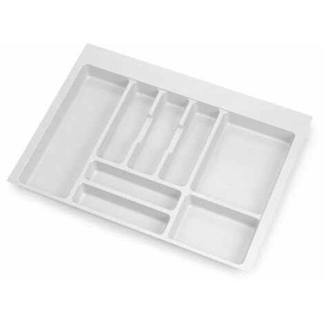 EMUCA Range-couvert Optima Vertex/Concept 500mm (Panneau 16mm), Module 700 mm, Plastique blanc