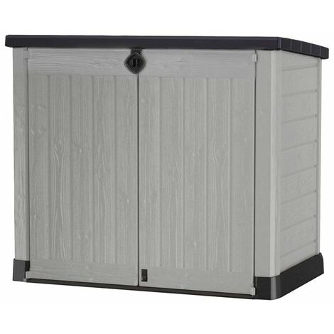 Coffre de jardin SIO ACE en résine - KETER - noir et gris - 1200 litres