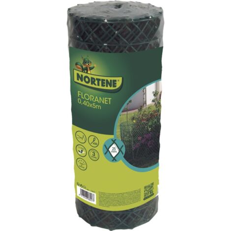 Nortene – Grillage plastique à massifs 0,4 x 5 m – Maille 2,3 cm pour délimitation – Résistant aux intempéries – Pour parterres de fleurs (1/5)