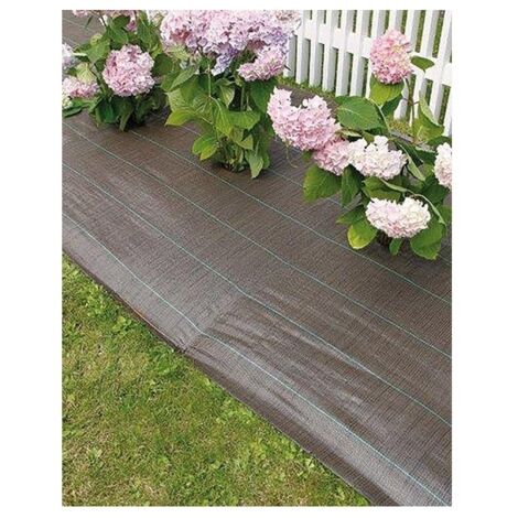 NORTENE Toile de paillage tissée "Weedsol" 1,25 x 25 m - Marron (1/2)