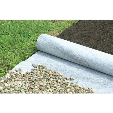 Nortene – Feutre en rouleau Geotex 100 pour allées et terrasses – Polyester thermolié 100 g/m² – Dimensions 1 x 10 m – Imputrescible, durée de vie > 10 ans
