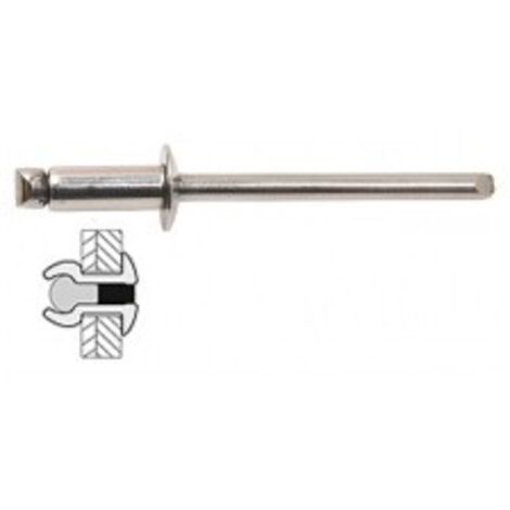 TECHMAN 25 rivets inox / inox à tête plate Ø 4 x 13 mm (1/2)