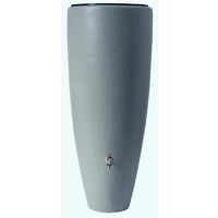 Graf – Récupérateur d'eau de pluie 300L – Réservoir gris traité anti U.V. – Bac à plantes amovible – Attache murale incluse