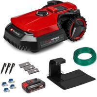 Einhell Robot Tondeuse sans fil FREELEXO 500 Power X-Change (18V, surface 500 m², application Bluetooth et Wifi, moteur Brushless ) Livré avec Kit d'installation et Batterie 3,0Ah Plus