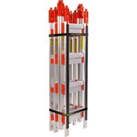 Centaure – Échelle de toit aluminium 6,60 m – Barreaux striés antidérapants – Montants renforcés pour usage intensif – Ecartement 33 cm
