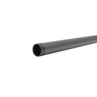 SANS MARQUE Barre de penderie ronde, MyTube, diam.25 mm L150 mm, noir mat