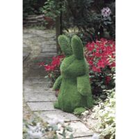 NORTENE Lapin décoratif en gazon synthétique 84 x 36 x 45 cm - arrosage goutte à goutte