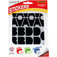 NOVAP Lettres adhésives 30 mm - Noir