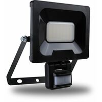 ARLUX LIGHTING Projecteur Mural NINO 30W 2400lm - Detecteur de Mouvement - Noir