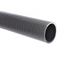 Girpi – Tube d'évacuation PVC flexible 1m D.32 – Spirale anti-déformation – Pour évacuation liquides non inflammables – Embout à coller