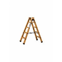 Centaure – Escabeau double accès bois 2x4 marches – Hauteur de travail 2,45m – Tablette antidérapante – Charge max 150kg – Marches striées 90mm