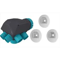 Sauter – VMC simple flux hygroréglable 268m³/h – 6 sorties sanitaires 80mm – 1 sortie cuisine 125mm – Niveau sonore 22,2dB(A) – Grand caisson pour combles