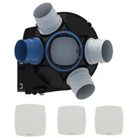SAUTER Kit VMC simple flux autoréglable à détection d'humidité Agalina