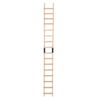 Hailo – Échelle de toit en bois 4m – Légère 7,2 kg – Barreaux en épicéa traité – Pour travaux sur toiture et panneaux solaires