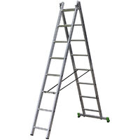 Centaure – Échelle transformable 2 plans 2x8 barreaux – Longueur déployée 3,45 m – Charge maximale 150 kg – Conforme norme EN 131-2