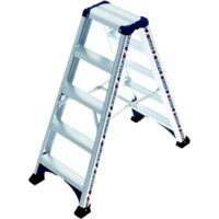 Centaure – Marchepied double accès 2x5 marches – Profils aluminium larges – Marches antidérapantes 80 mm – Charge maximale 150 kg – Conforme norme EN 131