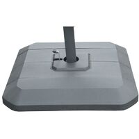 PROLOISIRS Lot de 4 blocs en Pvc rectangles à remplir pour parasol déporté - noir