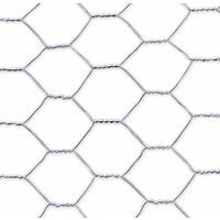 NORTENE Grillage métallique triple torsion "Galvanex 19" - 0,50 x 5 m/19 x 0,7 mm