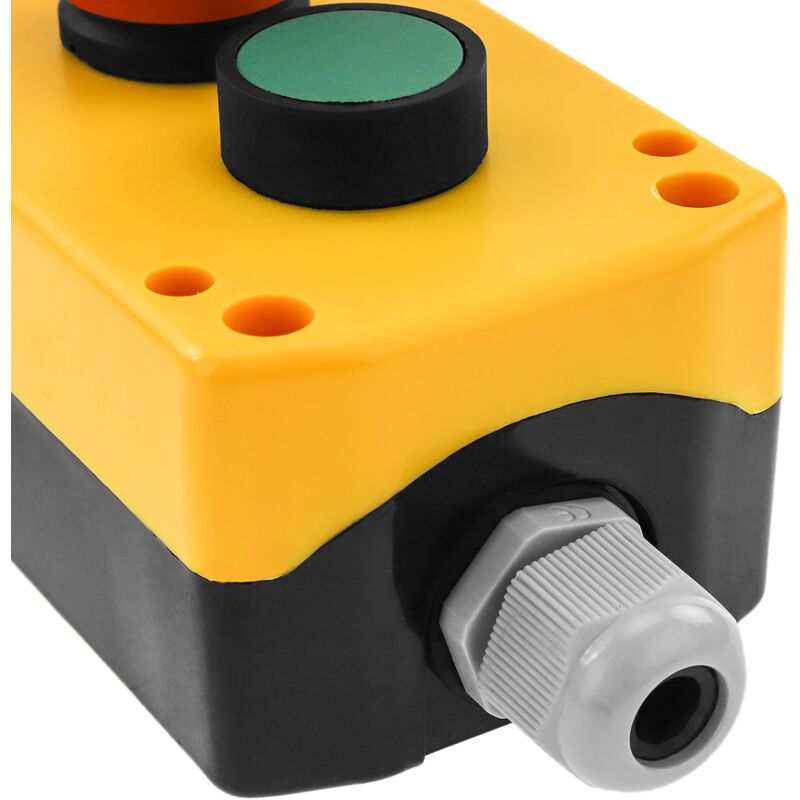 BeMatik Boîte de commande avec 2 boutons poussoirs interrupteurs et arrêt durgence série COB 
