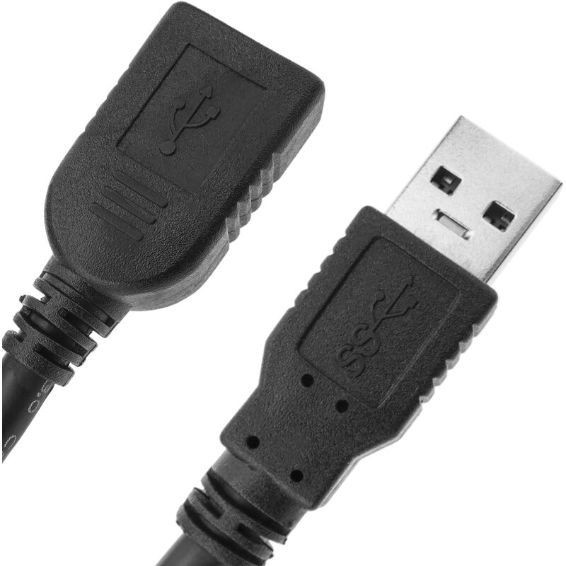 Câble rallonge USB 3.0 encastré 1 m Type-A Mâle à Femelle - Cablematic