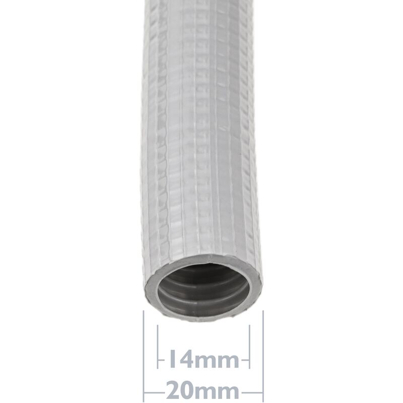 BeMatik Gaine annelée Fendue Buse de Protection des câbles Tube Flexible ondulé pour intérieur M-16 11mm 25m 