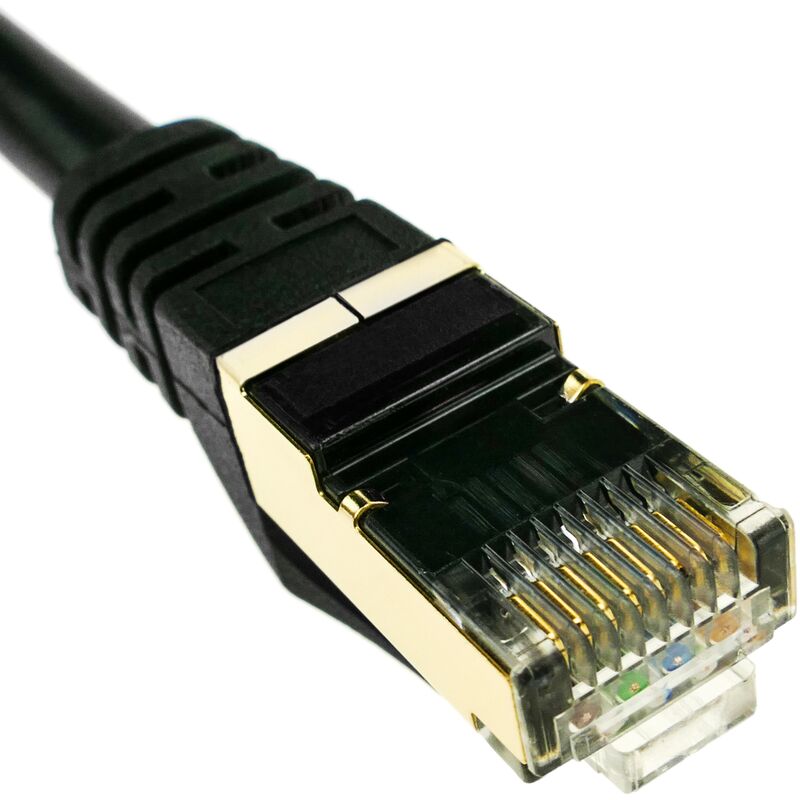 Câble réseau ethernet 20 mètres LAN STP RJ45 Cat.7 blanc - Cablematic