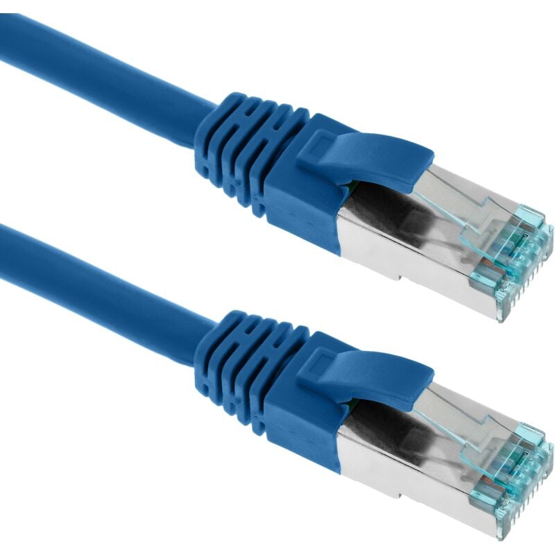Cat 7 Câble Ethernet 5m, Snowkids Haute Vitesse Réseau 10Gbit/s 600MHz Plat  Nylon Patch Câble