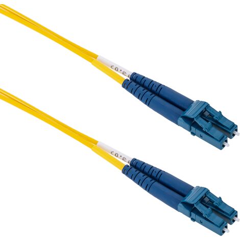 BeMatik - Câble fibre optique G652.D avec connecteurs LC/UPC vers LC/UPC monomode duplex 9/125 3m OS2 (1/5)
