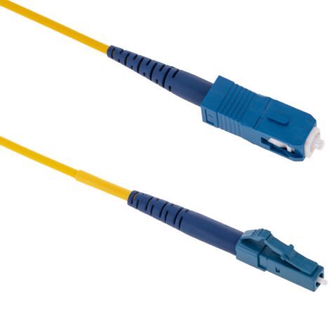 BeMatik - Câble à fibre optique monomode Simplex 9/125 G652D OS2 LC/UPC vers SC/UPC de 2 m (1/5)