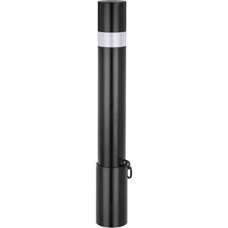 Borne D'acier PrimeMatik 89x750mm - Base Enterrée Jaune/noir Pour Sécurité Et Signalisation