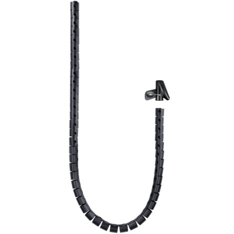 BeMatik - Organisateur de câbles. Gaine noire avec clip 22-27 mm longueur 3 m (1/3)