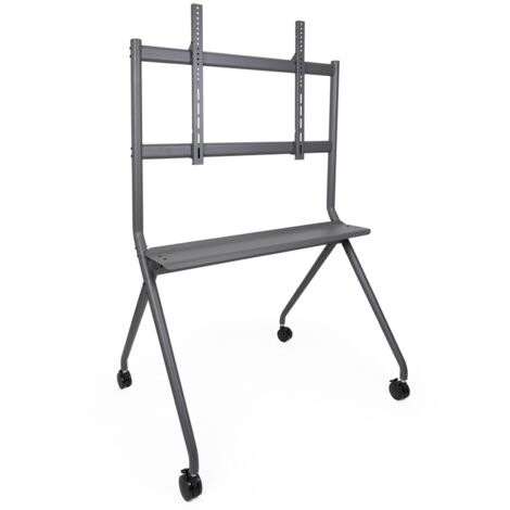 Support à Roulettes Pour Tour PC – Ajustable De 8 à 25 Cm De Large – Charge Max 12 Kg – Noir, Avec 4 Roues Pivotantes Dont 2 Freinées