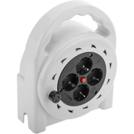 BeMatik - Câble électrique de rembobinage de 4 schuko de 10 m (1/5)