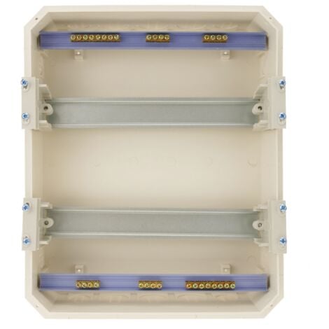 BeMatik - Boîte de distribution électrique de 24 modules de 17,5 mm pour encastré plastique ABS SPN IP40