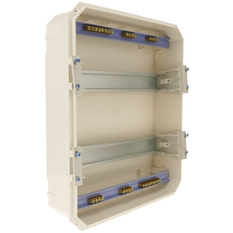 BeMatik - Boîte de distribution électrique de 24 modules de 17,5 mm pour encastré plastique ABS SPN IP40