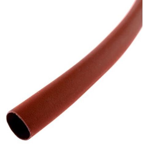 BeMatik - Tubo termoretráctil rojo de 3,2mm en bobina de 3m (1/4)