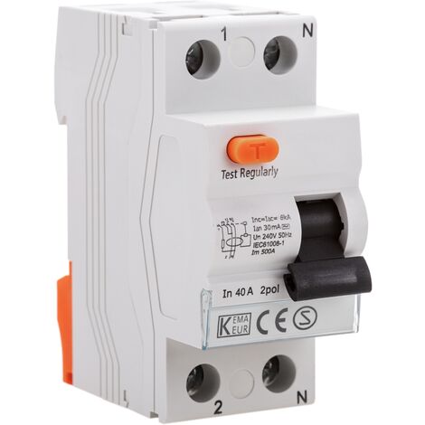 BeMatik - Interrupteur différentiel 2P 40A 6kA (1/5)