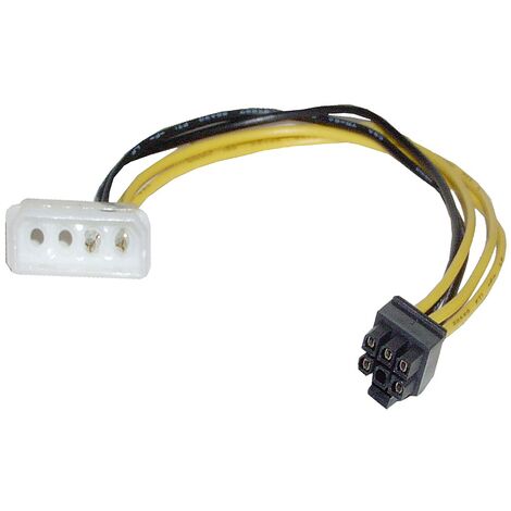 BeMatik - Câble Molex 4 broches-M 6Pin PCI-Express-H (3.96Pitch Mini-Fit) (1/3)