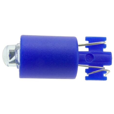BeMatik - Lampe voyant LED 9mm 12VDC Pilote de couleur bleu