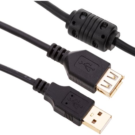 BeMatik - Super câble rallonge USB 2.0 10 m Type-A Mâle à Femelle
