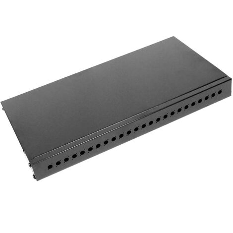 BeMatik - Fibre optique Patch Panel 1U FC 24 noir (1/5)