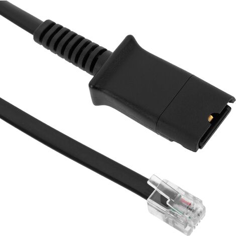 BeMatik - Câble compatible avec les téléphones Plantronics QD à RJ9 pour Cisco 7900